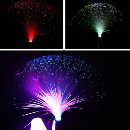 LED-Lampe mit Lichtleitern, dekorativ, stimmungsvoll, batteriebetrieben