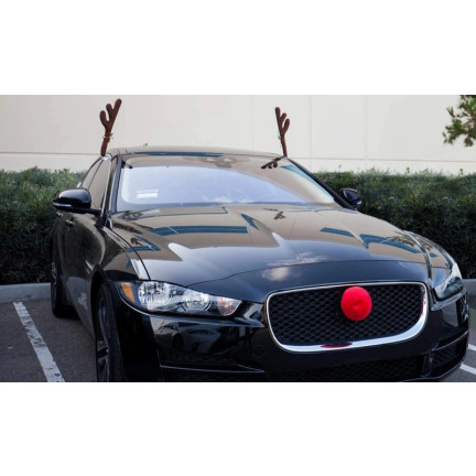 TG53031 AUTO DEKORATION RENTIER HÖRNER AUTO NASE WEIHNACHTEN DEKORATION
