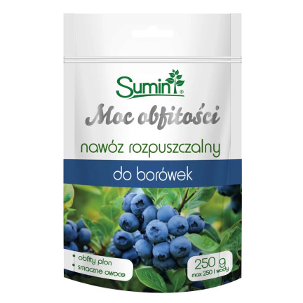 Löslicher Dünger für Heidelbeeren, „Moc obfitości“ 250 g, Heidelbeere
