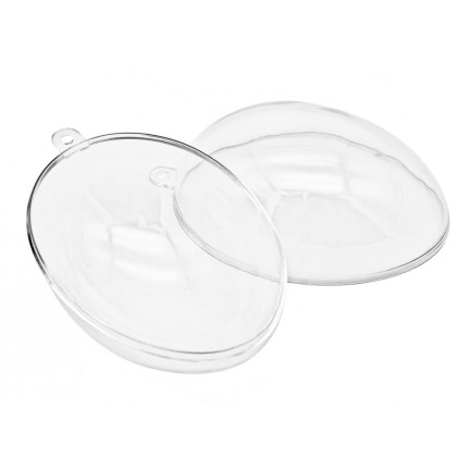 TG60439 ACRYL-EI TRANSPARENTES FALT-EI 13CM PLASTIK-OSTEREI