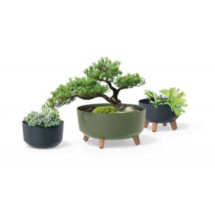 DGRL200-S433 GRACIA ANTHRAZIT BLUMENTOPF