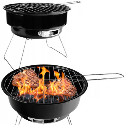 TG71416 TOURIST GRILL FALTBAR RUND HOLZKOHLE TRAGBAR MINI GRILL