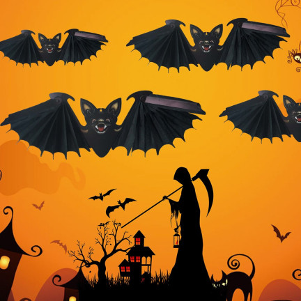 TG44483 FLEDERMAUS HALLOWEEN DEKORATION HÄNGEND GROSS