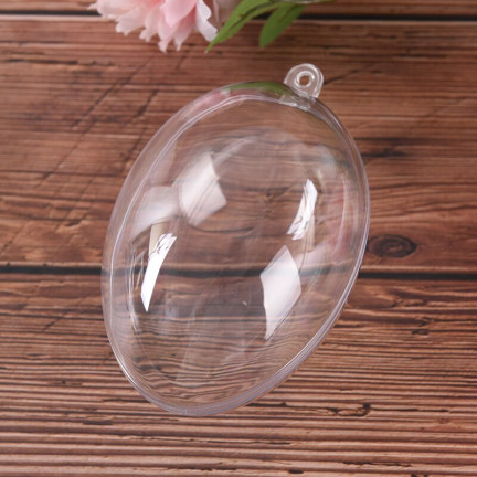 TG35237 ACRYL-EI TRANSPARENTES FALT-EI 6CM PLASTIK-OSTEREI