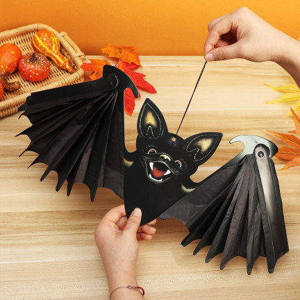 TG44483 FLEDERMAUS HALLOWEEN DEKORATION HÄNGEND GROSS