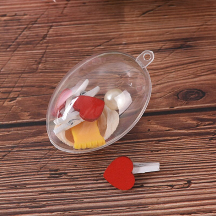 TG35237 ACRYL-EI TRANSPARENTES FALT-EI 6CM PLASTIK-OSTEREI