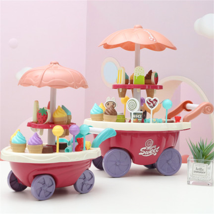 TG67295 Set: Konditorei, Eisdiele, Eis, Donuts, Rollwagen