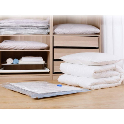 DO25 Vakuumbeutel für Kleidung und Bettwäsche für den Kleiderschrank 110x80