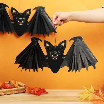 TG44483 FLEDERMAUS HALLOWEEN DEKORATION HÄNGEND GROSS