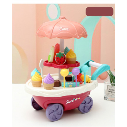 TG67295 Set: Konditorei, Eisdiele, Eis, Donuts, Rollwagen