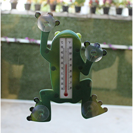 MAK5762 Frosch FACE-OFF THERMOMETER Saugnäpfe