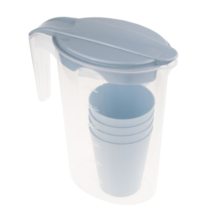 HOB061115 KRUG MIT 4 TASSEN 1,75L