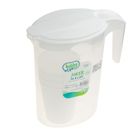 HOB061115 KRUG MIT 4 TASSEN 1,75L