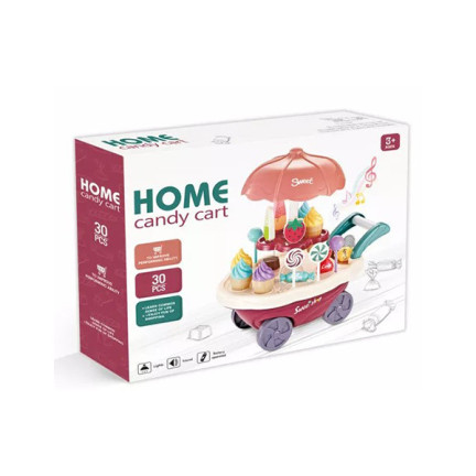 TG67295 Set: Konditorei, Eisdiele, Eis, Donuts, Rollwagen