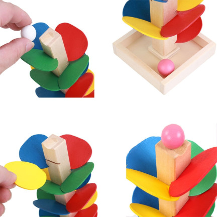 KX9734 Hölzerne pädagogische Baumblöcke für Kinder