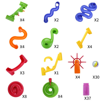 KX9737 MARBLE Labyrinth-Kugelrutsche 105el