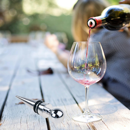 IM017 WEINFLASCHENVERSCHLUSS PREMIUM-FLASCHENVERSCHLUSS WIEDERVERWENDBAR STAHL GROSSEN WEIN