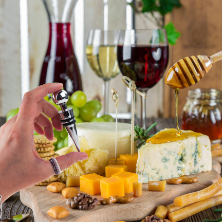 IM017 WEINFLASCHENVERSCHLUSS PREMIUM-FLASCHENVERSCHLUSS WIEDERVERWENDBAR STAHL GROSSEN WEIN