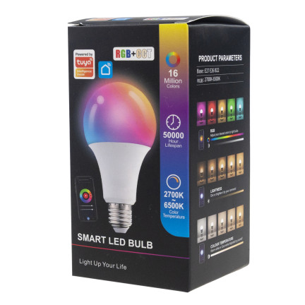 IM025 Smart-LED-Glühbirne E27 von Tuya, intelligent, RGB-steuerbar, 2700 K–6500 K
