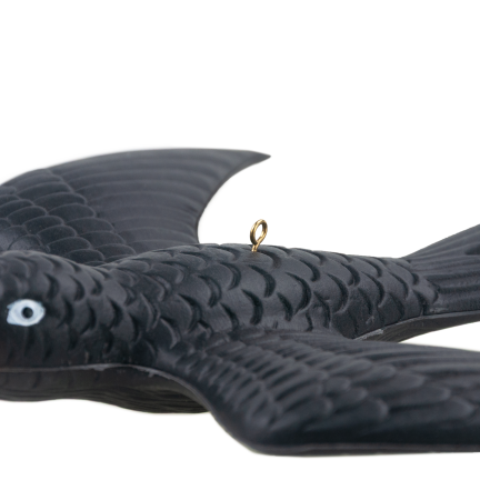 IM033 Schwalbe im Flug – dekorativer Vogelschreck für Balkon, Terrasse und Garten