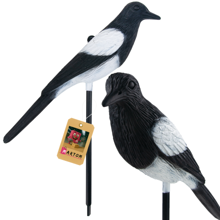 IM035 Elster – Vogelabwehr, Dekoration für Balkon, Terrasse und Garten 