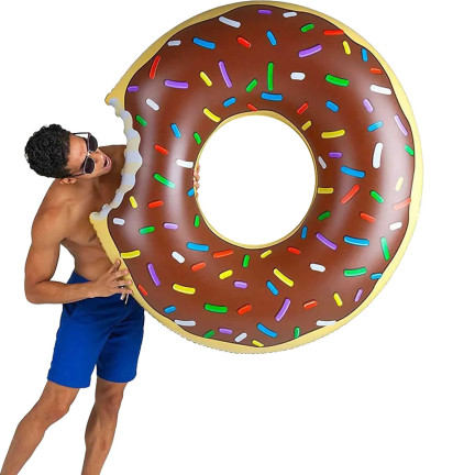 TG48122B DONUT BRAUN STRAND AUFBLASBARES RAD