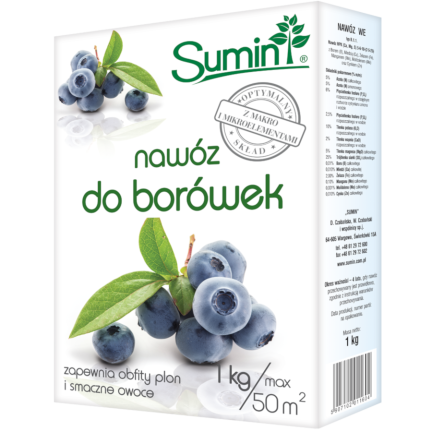 SUM12 Dünger für Heidelbeeren, Sumin, 1 kg, optimale Zusammensetzung, zur Düngung von Heidelbeeren