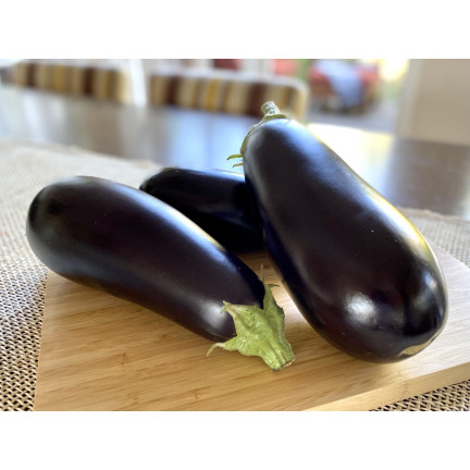 W1003 AUBERGINE SAMEN SCHWARZE SCHÖNHEIT LILA BIRNE DER LIEBE 1G