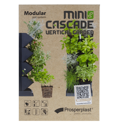 IO1W200-S433 VERTIKALER GARTEN MODULARER KRÄUTERGARTEN STEHENDE TÖPFE TÖPFE KASKADE BLUMENBEET