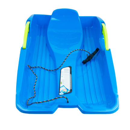 ISRHOR-3005U SCHLEUDER MIT BREMSE BLAUER KUNSTSTOFF MIT GRIFF UND STRING für den Winter