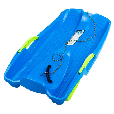 ISRHOR-3005U SCHLEUDER MIT BREMSE BLAUER KUNSTSTOFF MIT GRIFF UND STRING für den Winter