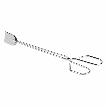 Grillzange aus Metall, 2-in-1, Küchenzange, mit Gabel und Schaufel