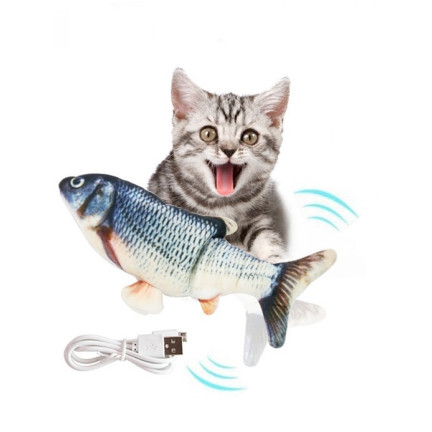 TG64361 Elektrisches springendes Fischspielzeug für Katzen