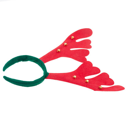 TG38891 RENTIER HÖRNER RENTIER STIRNBAND MIT GLOCKEN WEIHNACHTEN WUNDER URLAUB