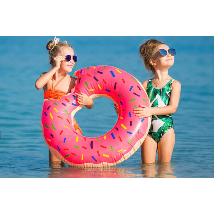 TG48122R STRAND AUFBLASBARE RAD DONUT ROSA