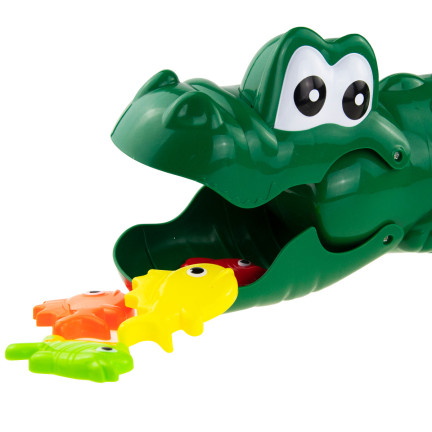 KSL745035 Wasserspielzeug für die Badewanne oder den Strand – Fischfänger in Form eines Krokodils