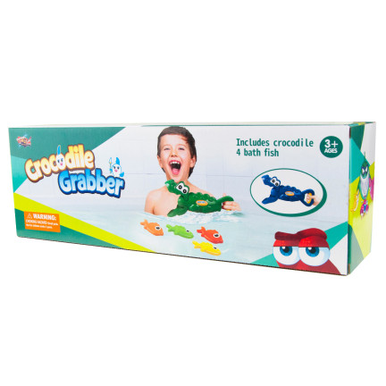 KSL745035 Wasserspielzeug für die Badewanne oder den Strand – Fischfänger in Form eines Krokodils