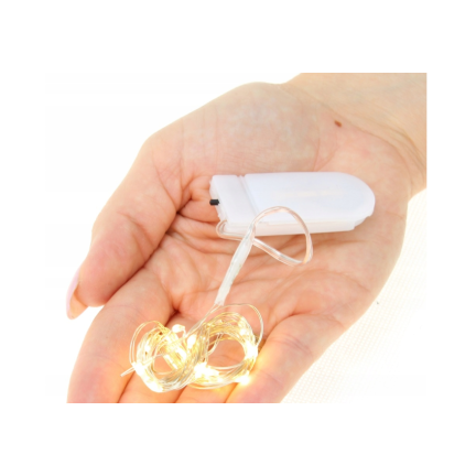 TG66255-2 DRAHT LICHTER 20 LED MICRO GARLANDE WARM WEISS RAUTENFÖRMIG