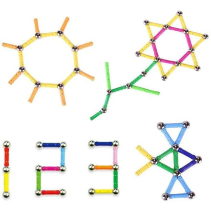 TG59932 Magnetische Lernbauklötze, 70-teiliges Puzzle