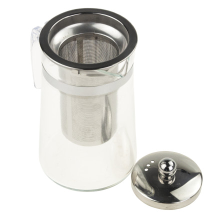 LUT4230 HITZEBESTÄNDIGE KANNE MIT BRÜHKOPF 0,75L METALLDECKEL