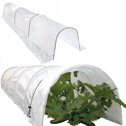 EVA5917 Mini-Gartengewächshaus, Folientunnel, Folienmaß 1,8X10M