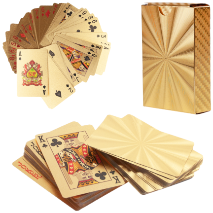 MM41 PLASTIKSPIELKARTEN GOLD EXKLUSIVES DECK