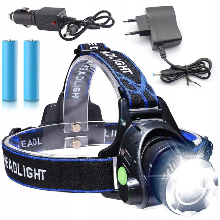 XA121 LED ZOOM ZOOM CREE XML T6 Stirnlampe Akku + Ladegerät
