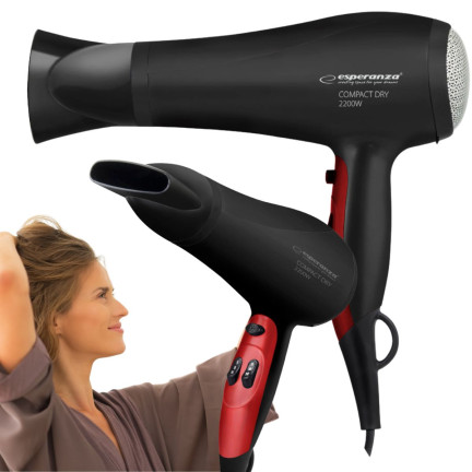 ES123 HAARTROCKNER 3-Stufen-Regelung + Kaltluftgebläse POWERFUL 2200W