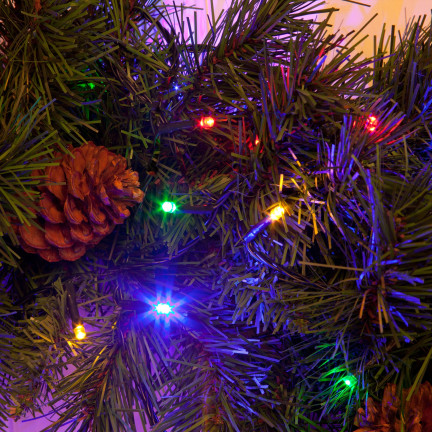 LM100 Weihnachtsbaumbeleuchtung, 100 LED, mehrfarbig, 8 Leuchtmodi