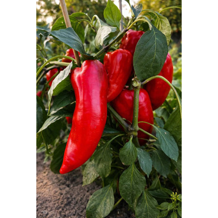 W1314 SMELLY PAPER MARCONI PLENTY OF SWEET FRUIT lang, konisch, rot Capsicum annuum L. 0,5G