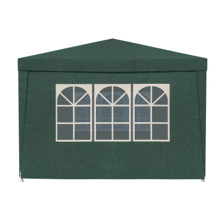 TG77595-1 GARTENPAVILLON ZELT 4 WAND GAZEBO GARTENPARTY KOMMERZIELL