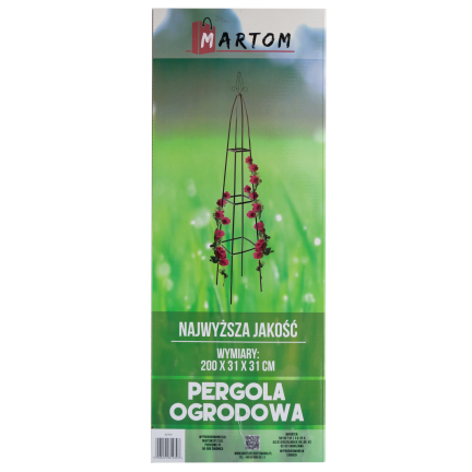 PERG-N0293 GARTEN PERGOLA PYRAMIDE ROSE STÜTZE METALL PFAHL
