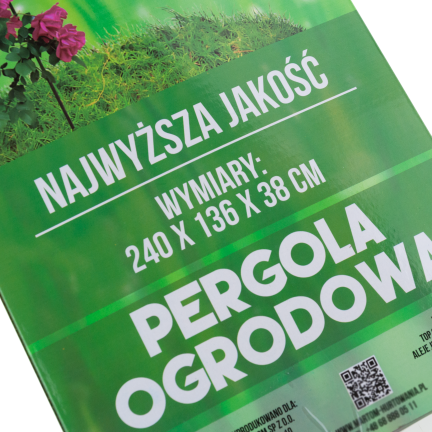 PERG-N3214 Gartenbogen Metallbogen für Rosen Blumen Zweige 240cm