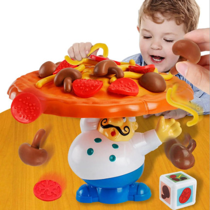 TG71195 PIZZA SPIEL FAMILIE GESCHICKLICHKEIT PUZZLE STAPEL PIZZA MASTER